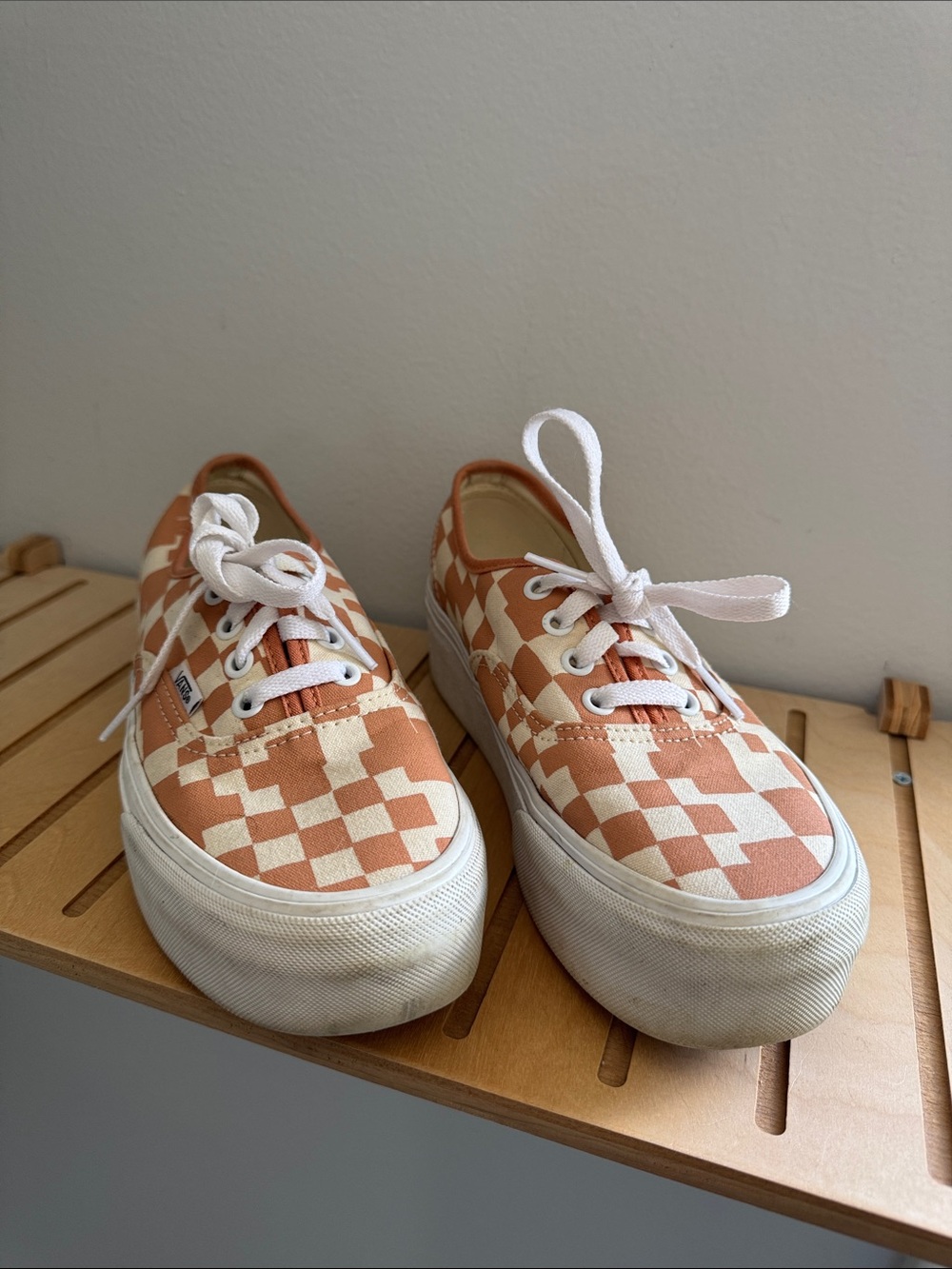 Women’s Checkerboard Platform Vans
